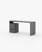 Laskasas MIAMI Desk Grey Eucalyptus Veneer Matte - Araco Interiors
