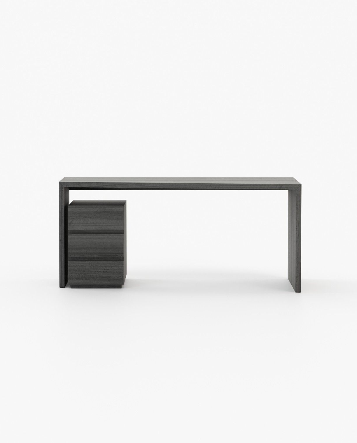 Laskasas MIAMI Desk Grey Eucalyptus Veneer Matte - Araco Interiors