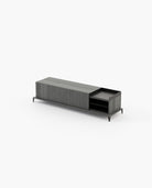 Laskasas MILOS Media Unit Grey Eucalyptus Veneer Matte - Araco Interiors