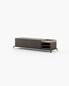 Laskasas MILOS Media Unit Smoked Eucalyptus Veneer Matte - Araco Interiors