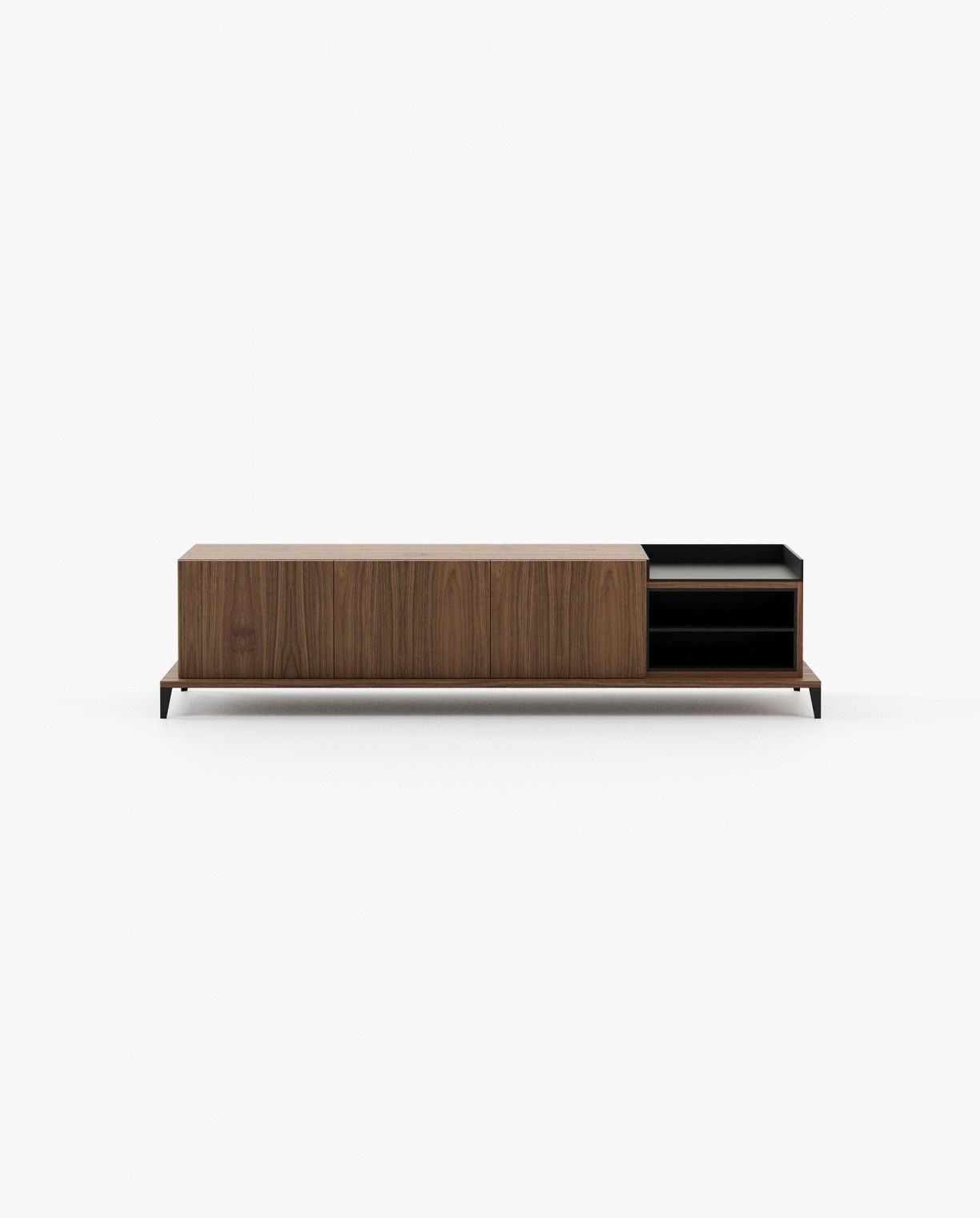 Laskasas MILOS Media Unit Walnut Veneer Matte - Araco Interiors