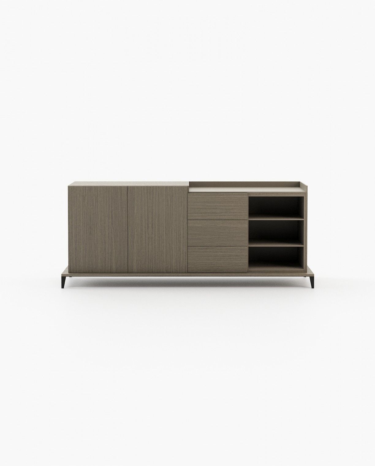 Laskasas MILOS Sideboard Aged Oak Veneer Matte - Araco Interiors