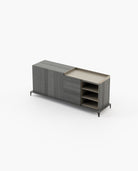 Laskasas MILOS Sideboard Grey Eucalyptus Veneer Matte - Araco Interiors