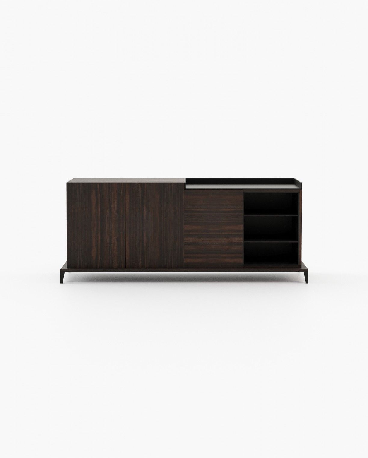 Laskasas MILOS Sideboard Smoked Eucalyptus Veneer Matte - Araco Interiors