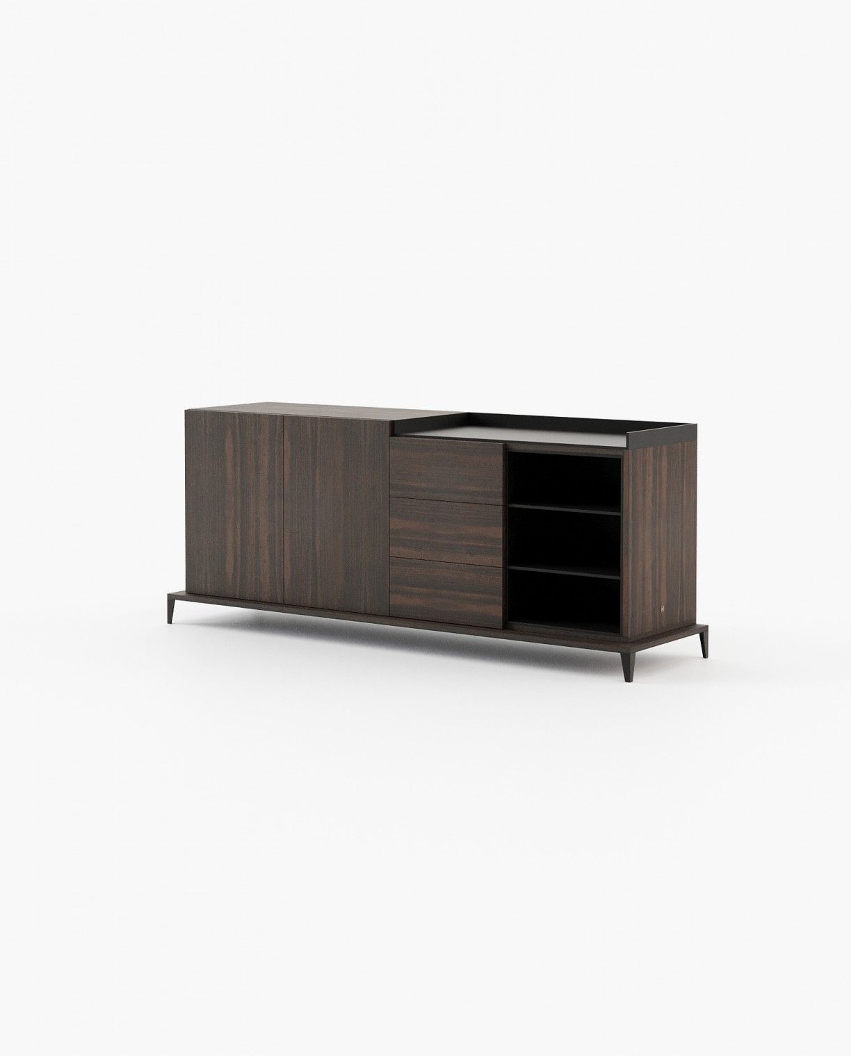Laskasas MILOS Sideboard Smoked Eucalyptus Veneer Matte - Araco Interiors
