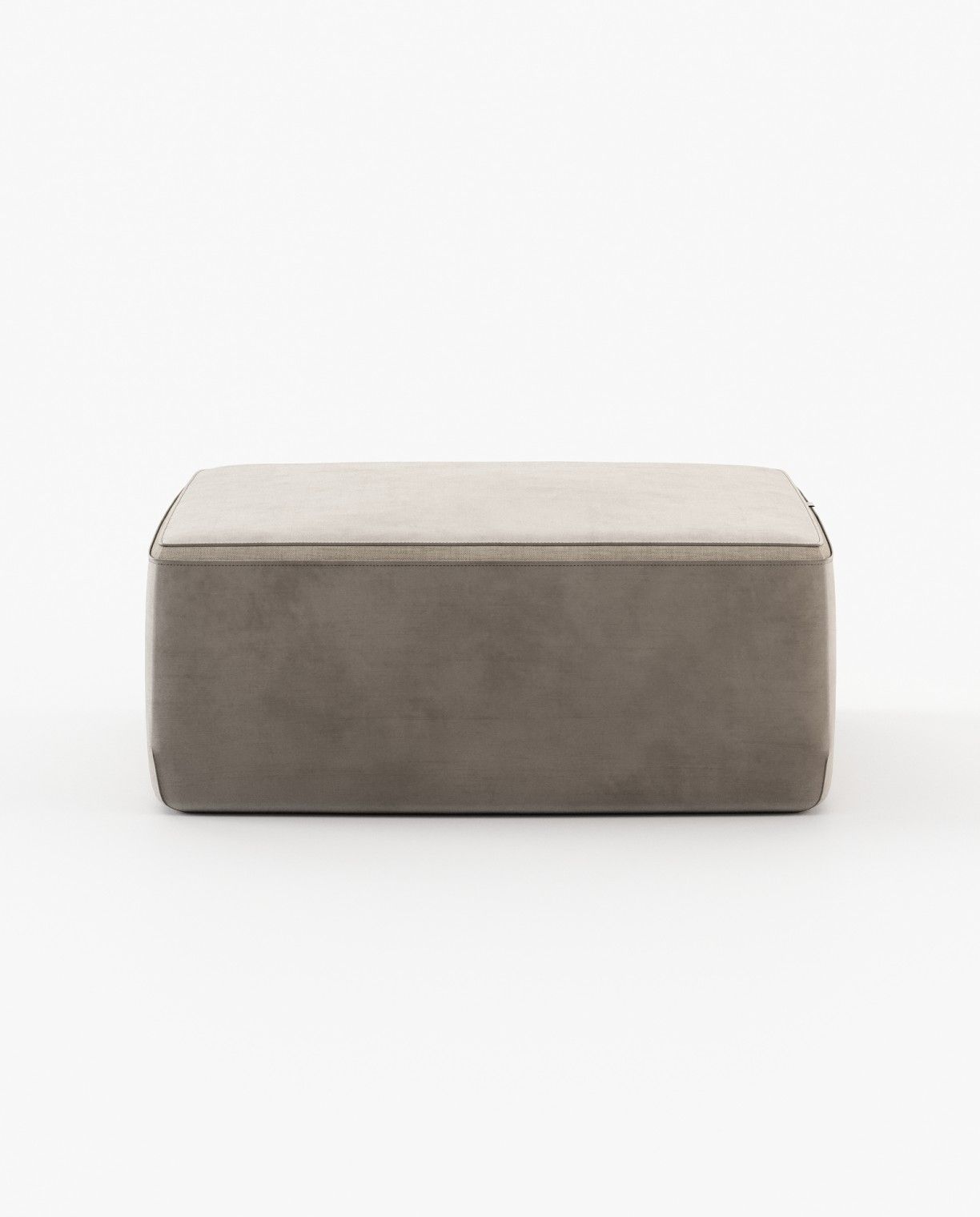Laskasas MOORE Footstool & Pouf Vienna Khaki - Araco Interiors