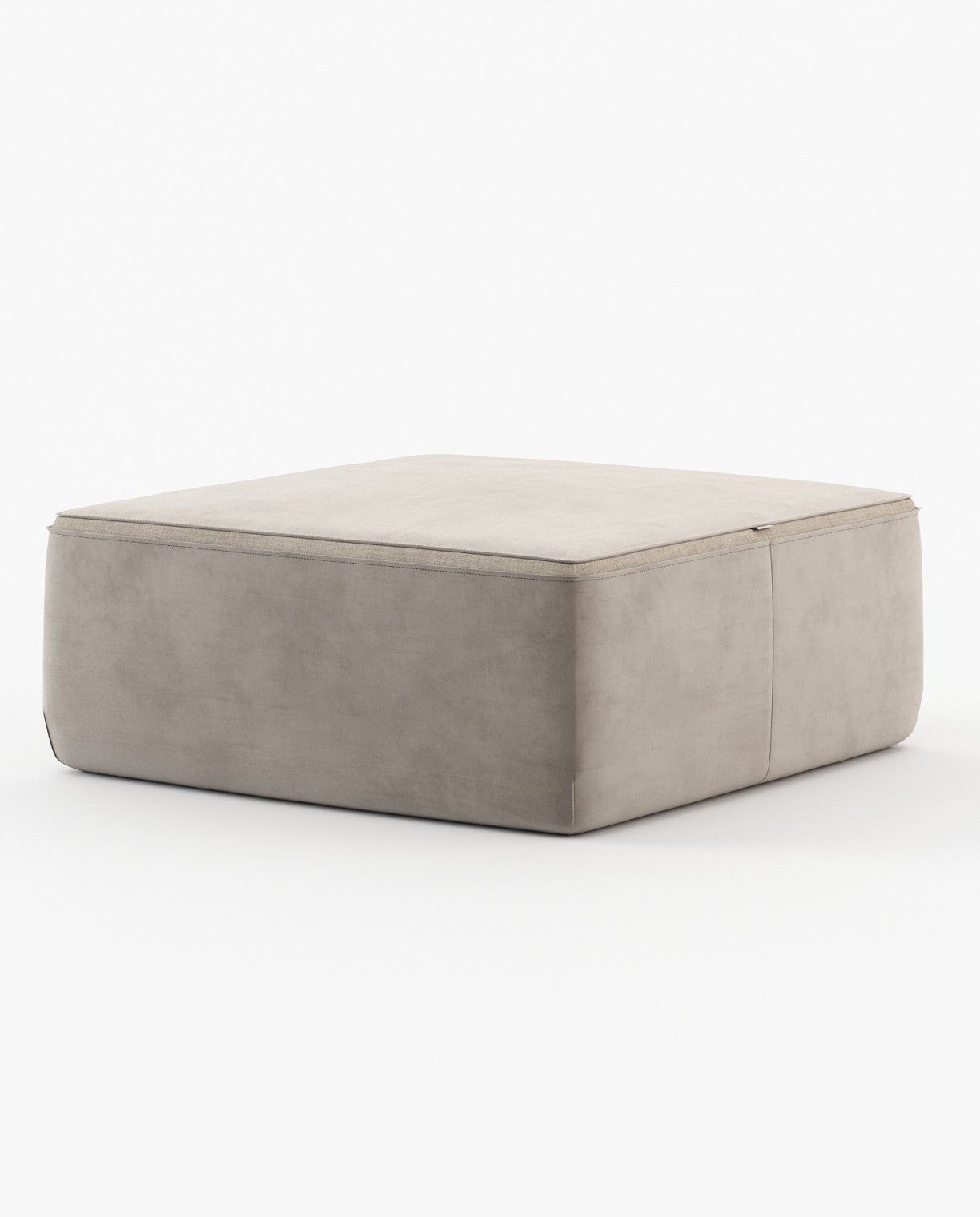 Laskasas MOORE Footstool & Pouf Vienna Khaki - Araco Interiors