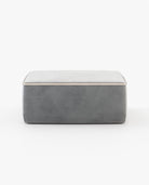 Laskasas MOORE Footstool & Pouf Vienna Light Grey - Araco Interiors