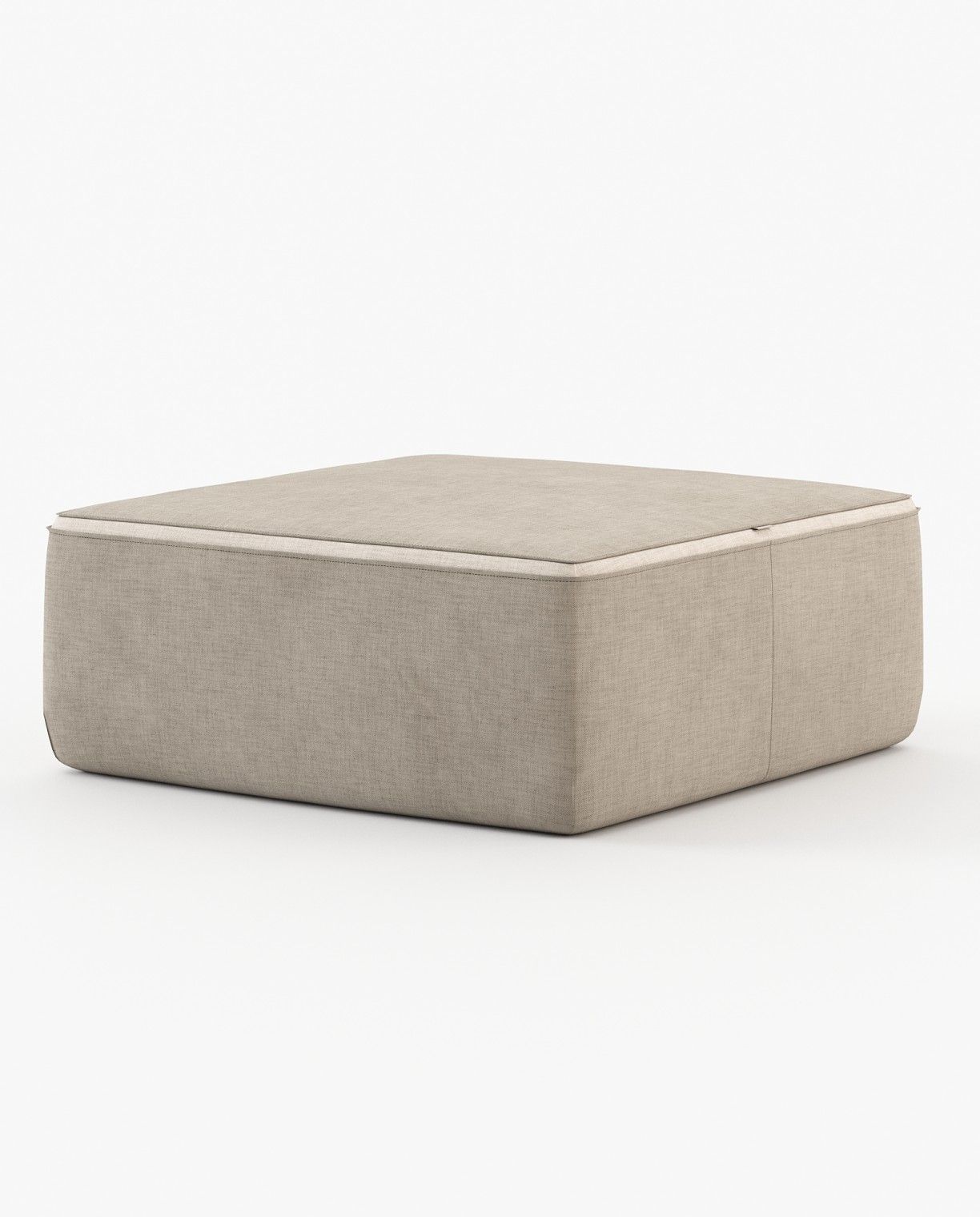 Laskasas MOORE Footstool & Pouf Xangai Sand - Araco Interiors