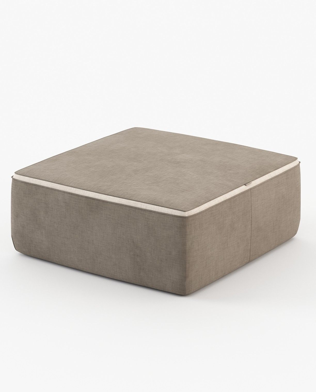 Laskasas MOORE Footstool & Pouf Xangai Taupe - Araco Interiors