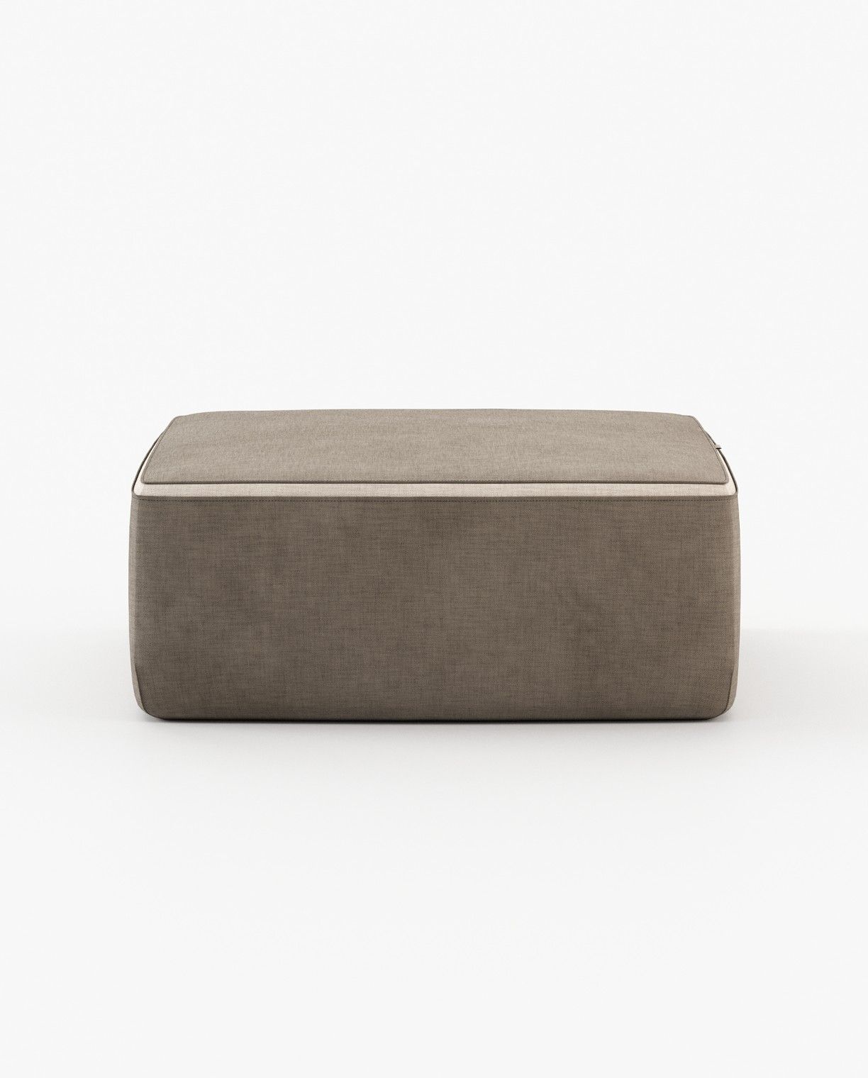 Laskasas MOORE Footstool & Pouf Xangai Taupe - Araco Interiors