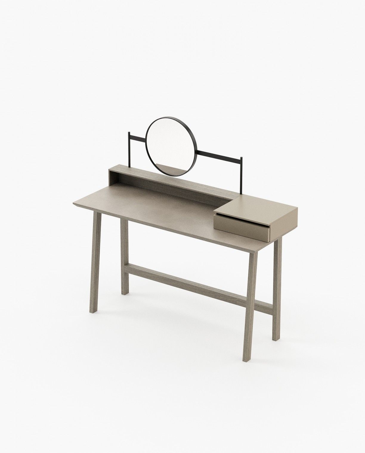 Laskasas MORETON Dressing Table Aged Oak Veneer Matte - Araco Interiors
