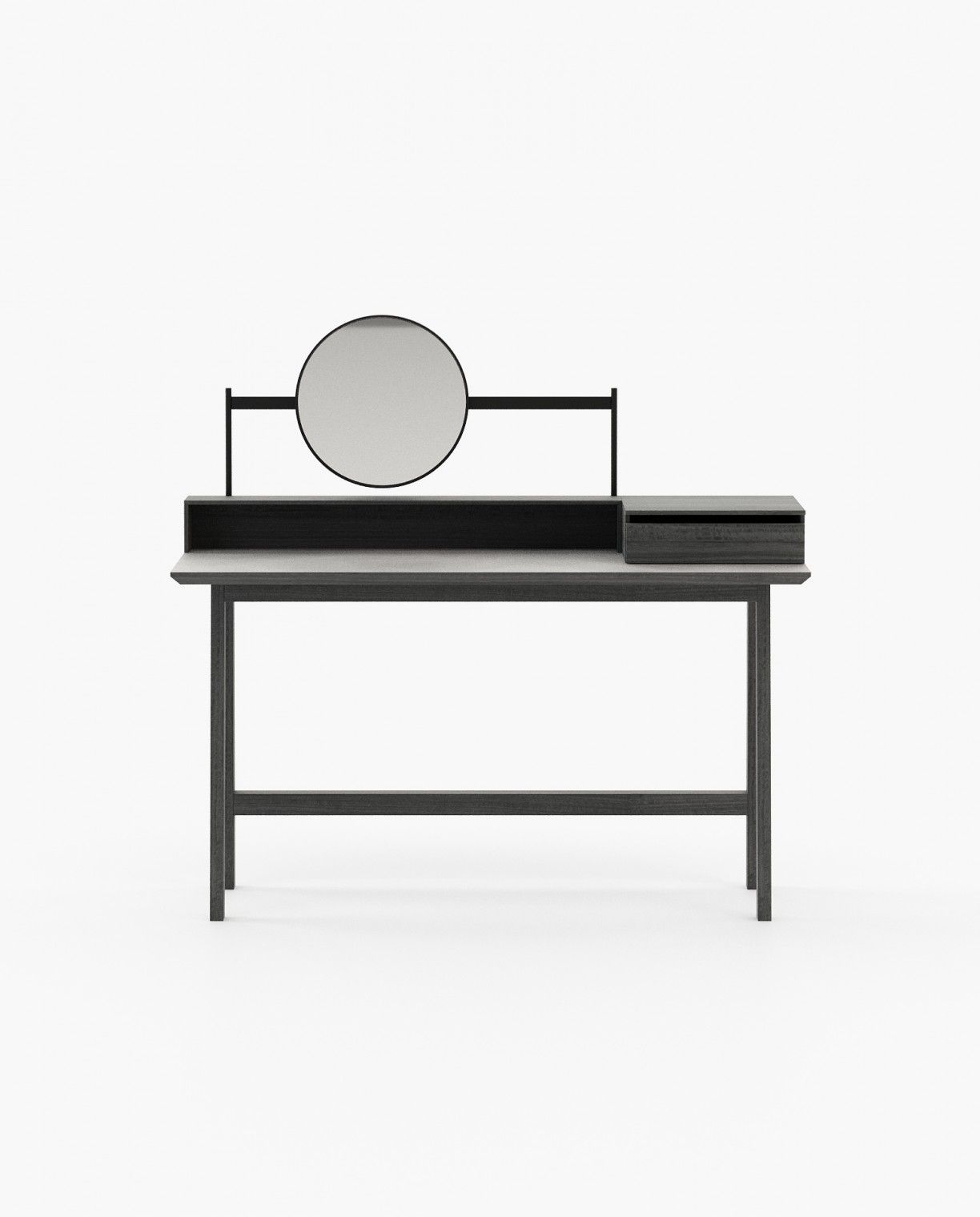 Laskasas MORETON Dressing Table Grey Eucalyptus Veneer Matte - Araco Interiors