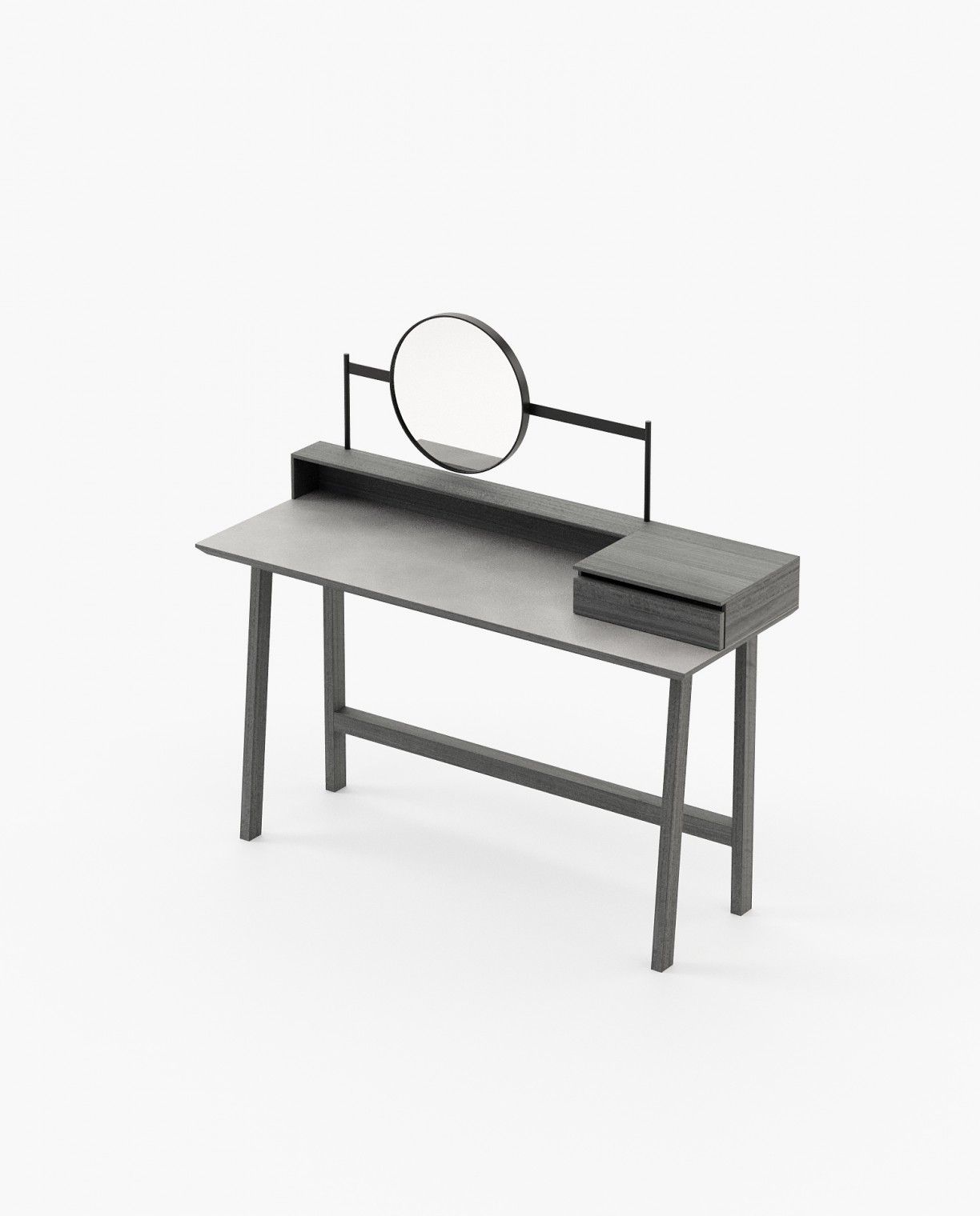 Laskasas MORETON Dressing Table Grey Eucalyptus Veneer Matte - Araco Interiors
