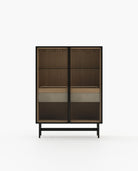 Laskasas MORRISON Bar Cabinet Beige Grey Lacquer Matte - Araco Interiors
