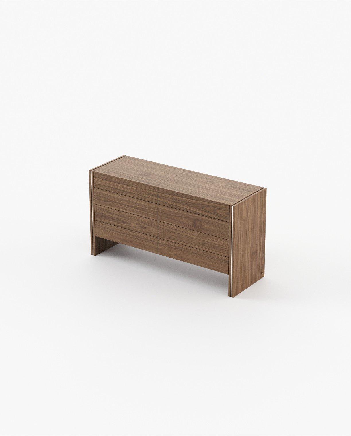 Laskasas MUCALA Set of 8 Chest of Drawers Walnut Veneer Matte - Araco Interiors