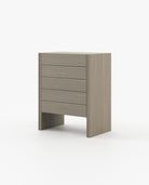 Laskasas MUCALA Tallboy Chest of Drawers Aged Oak Veneer Matte - Araco Interiors