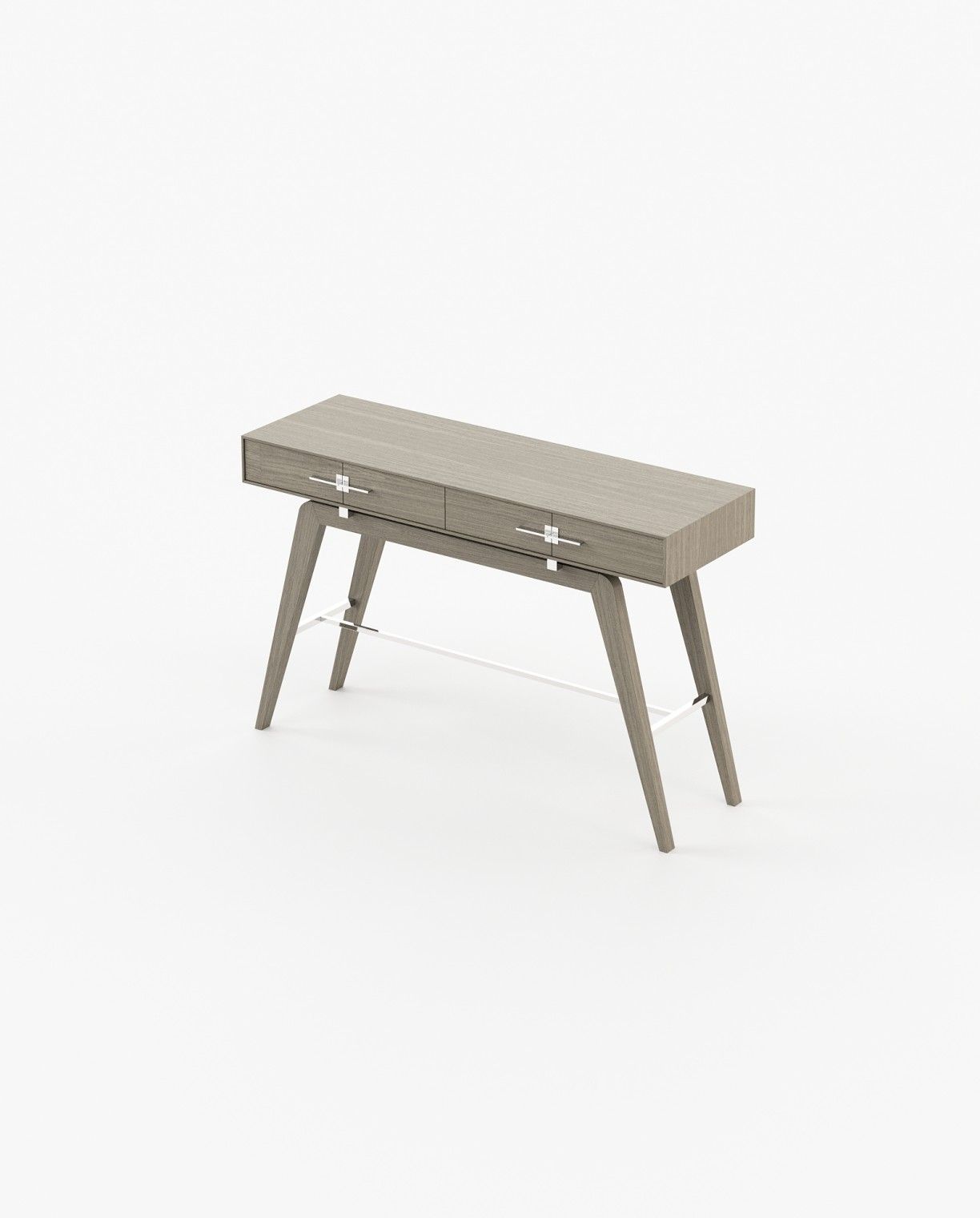 Laskasas NIELS Console Table Aged Oak Veneer Matte - Araco Interiors