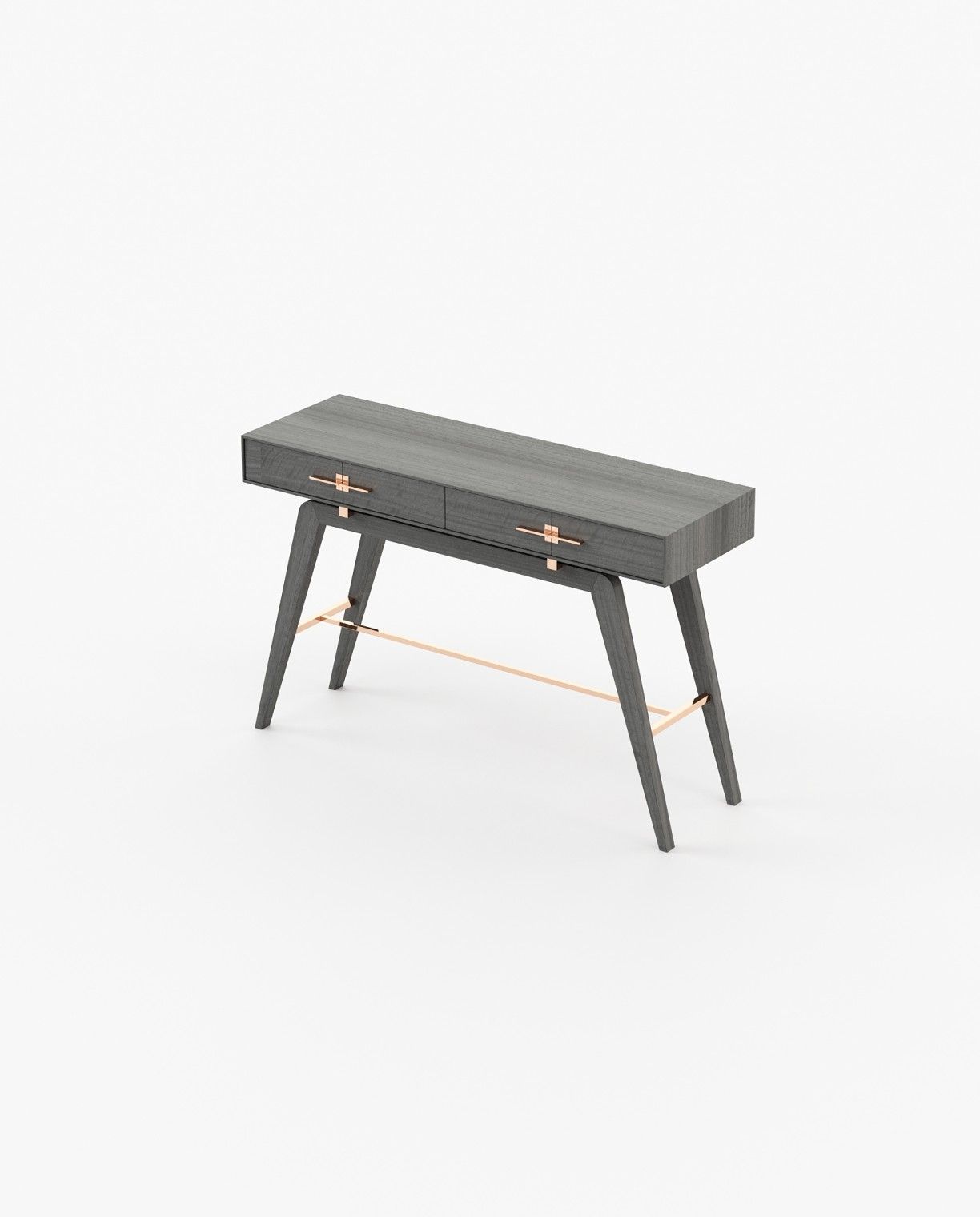 Laskasas NIELS Console Table Grey Eucalyptus Veneer Matte - Araco Interiors