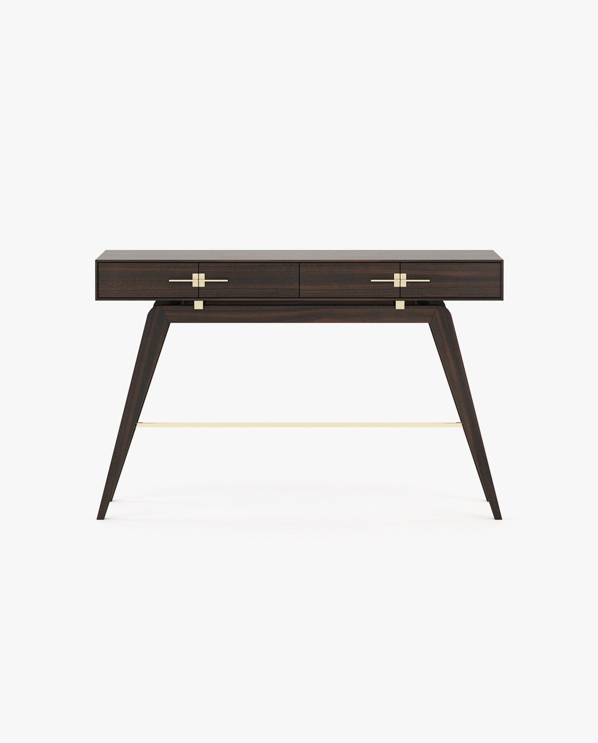 Laskasas NIELS Console Table Smoked Eucalyptus Veneer Matte - Araco Interiors