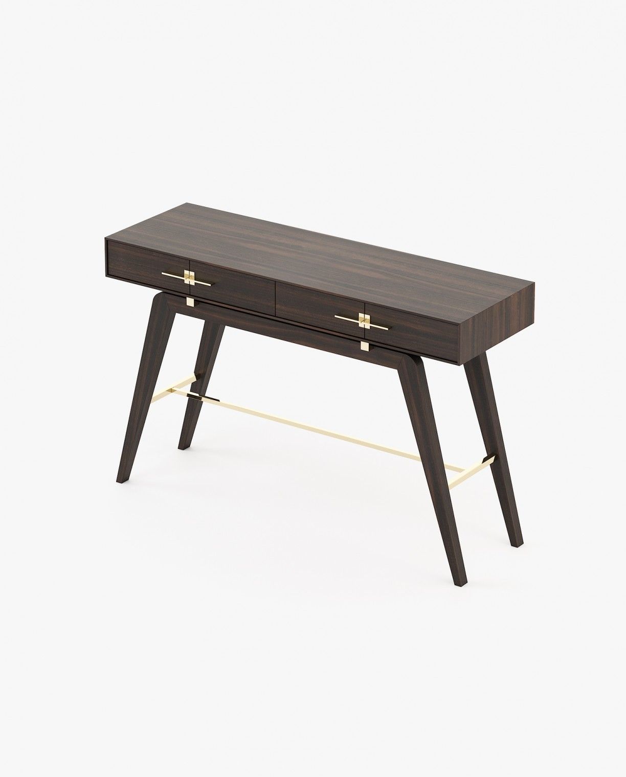 Laskasas NIELS Console Table Smoked Eucalyptus Veneer Matte - Araco Interiors