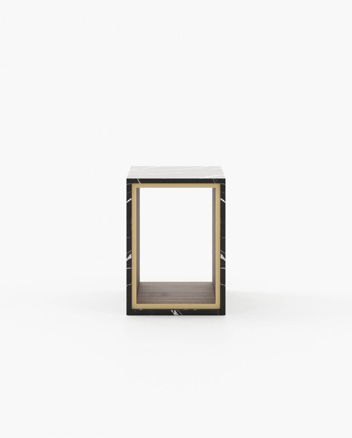 Laskasas NILO Nest & Side Table Nero Marquina Polished Marble - Araco Interiors