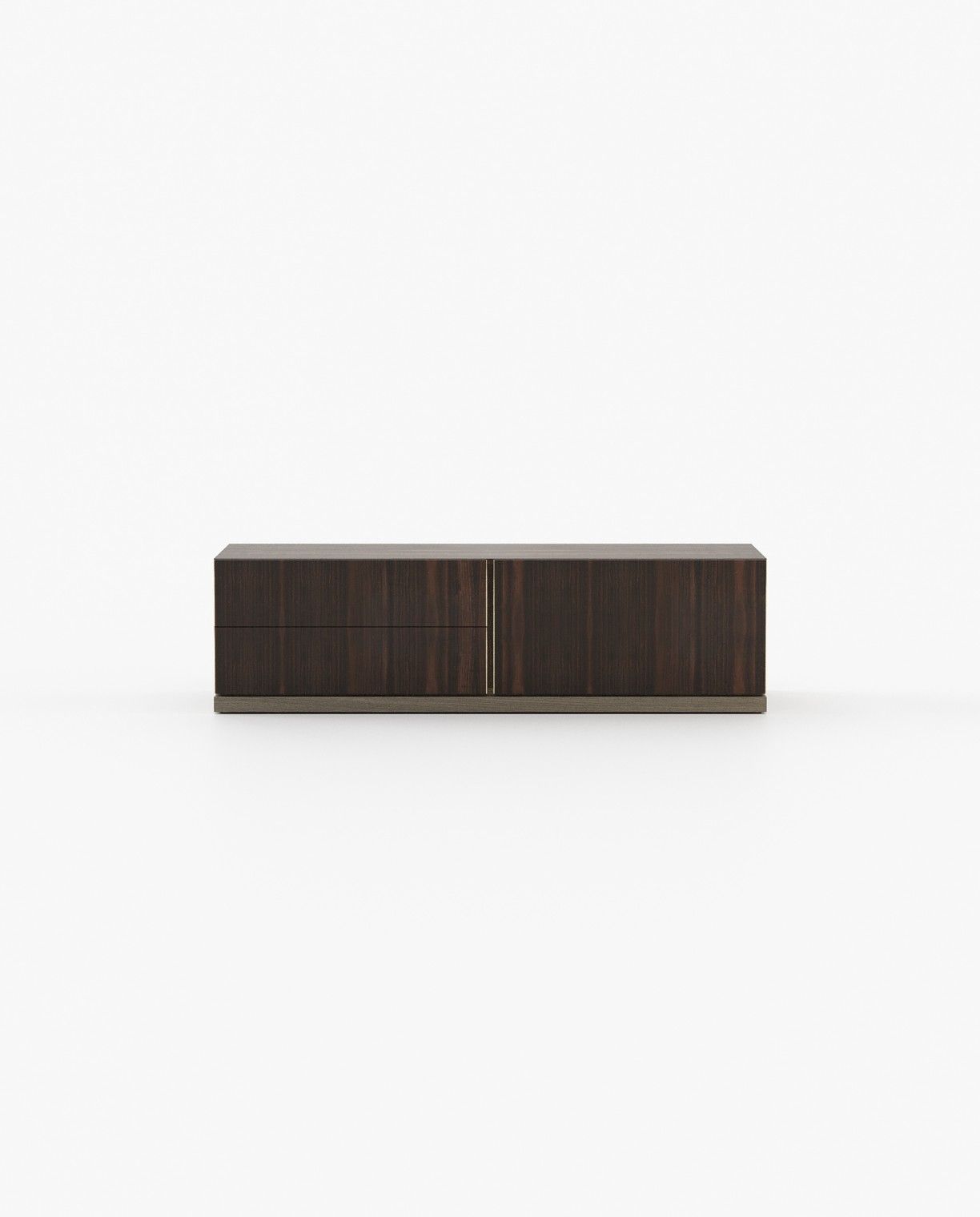 Laskasas PAM Media Unit Smoked Eucalyptus Veneer Matte - Araco Interiors