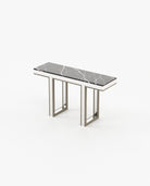 Laskasas PEARL Console Table Aged Oak Veneer Matte - Araco Interiors