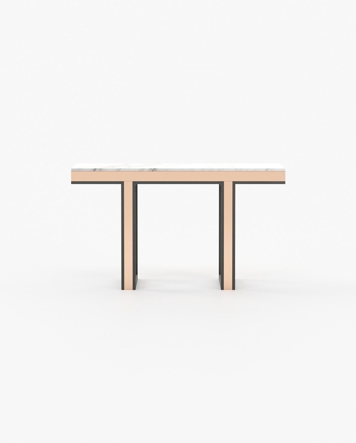 Laskasas PEARL Console Table Grey Eucalyptus Veneer Matte - Araco Interiors