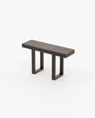 Laskasas PEARL Console Table Smoked Eucalyptus Veneer Matte - Araco Interiors