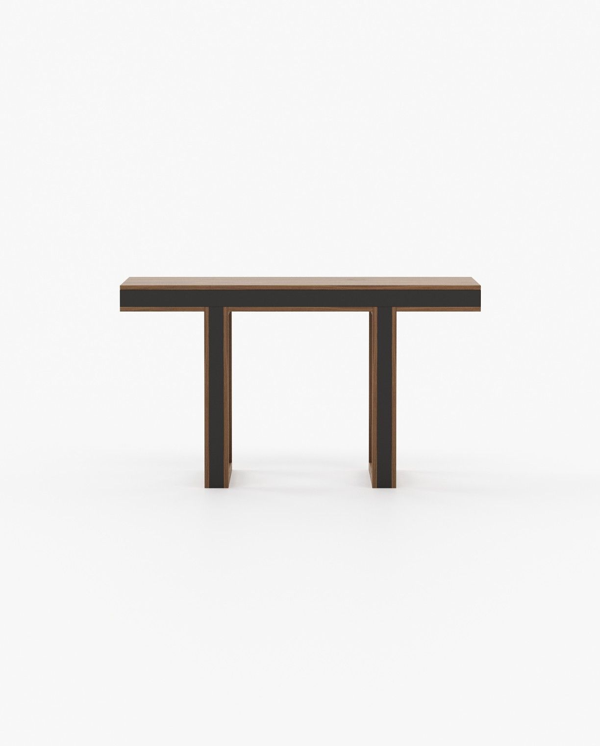Laskasas PEARL Console Table Walnut Veneer Matte - Araco Interiors