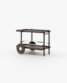 Laskasas PITT Drink Cabinet & Trolley Smoked Eucalyptus Veneer Matte - Araco Interiors