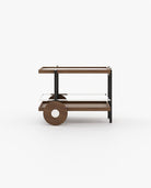 Laskasas PITT Drink Cabinet & Trolley Walnut Veneer Matte - Araco Interiors