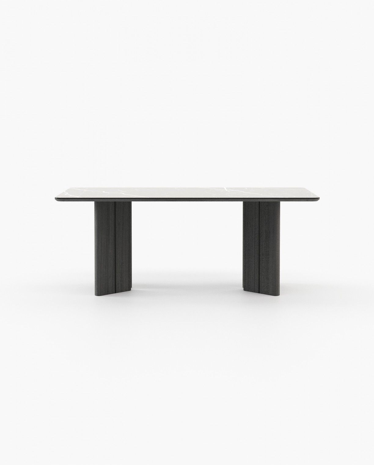 Laskasas PONZA Dining & Bar Table Grey Eucalyptus Veneer Matte - Araco Interiors