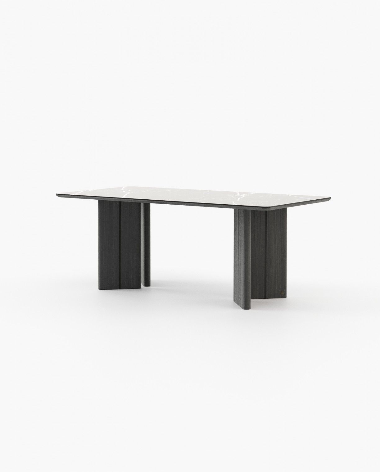 Laskasas PONZA Dining & Bar Table Grey Eucalyptus Veneer Matte - Araco Interiors