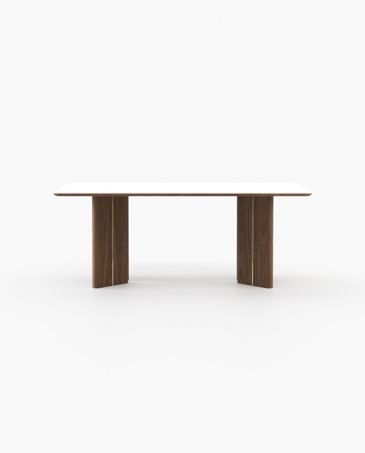 Laskasas PONZA Dining & Bar Table Walnut Veneer Matte - Araco Interiors