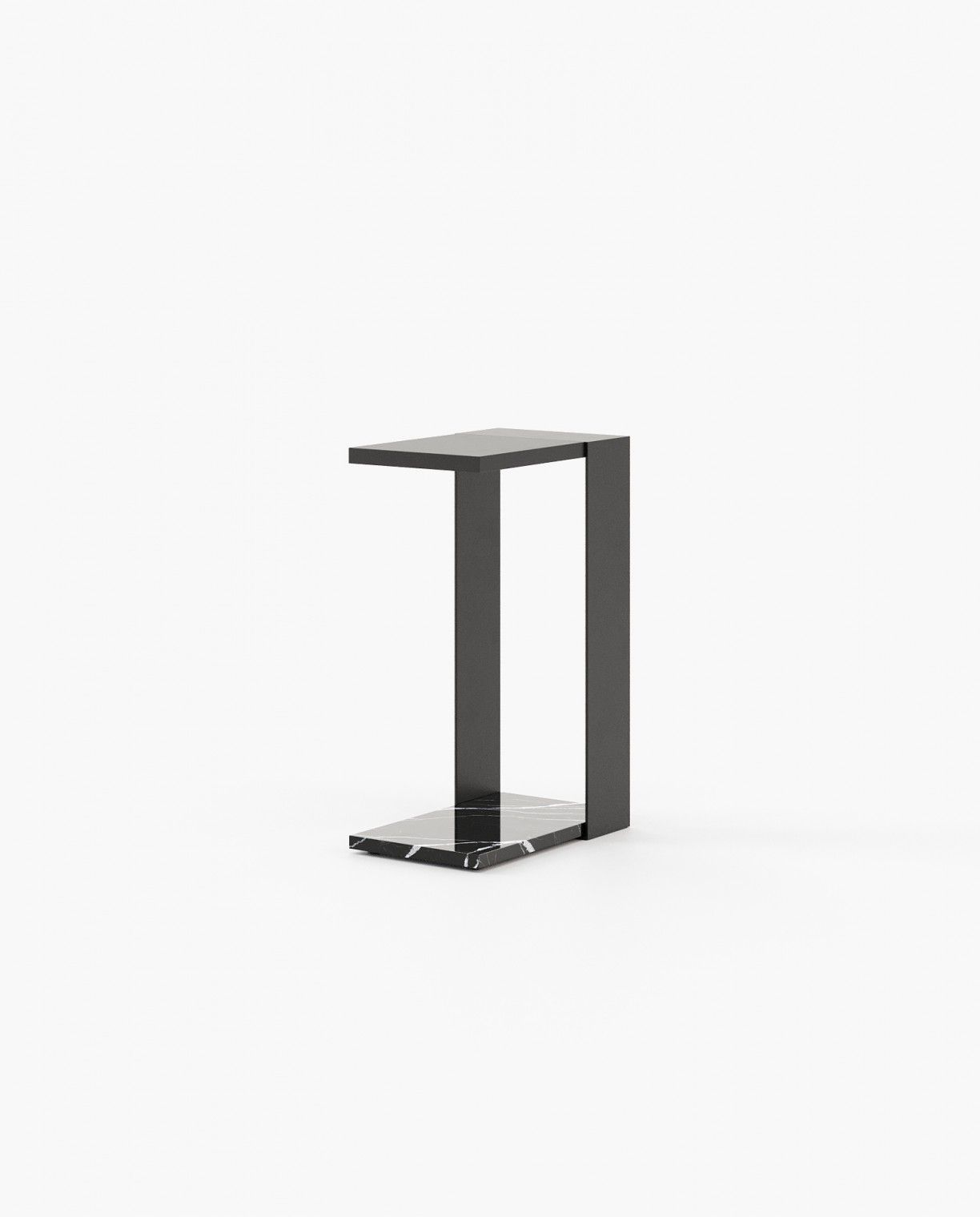 Laskasas POPPI Nest & Side Table Black Lacquer Matte - Araco Interiors
