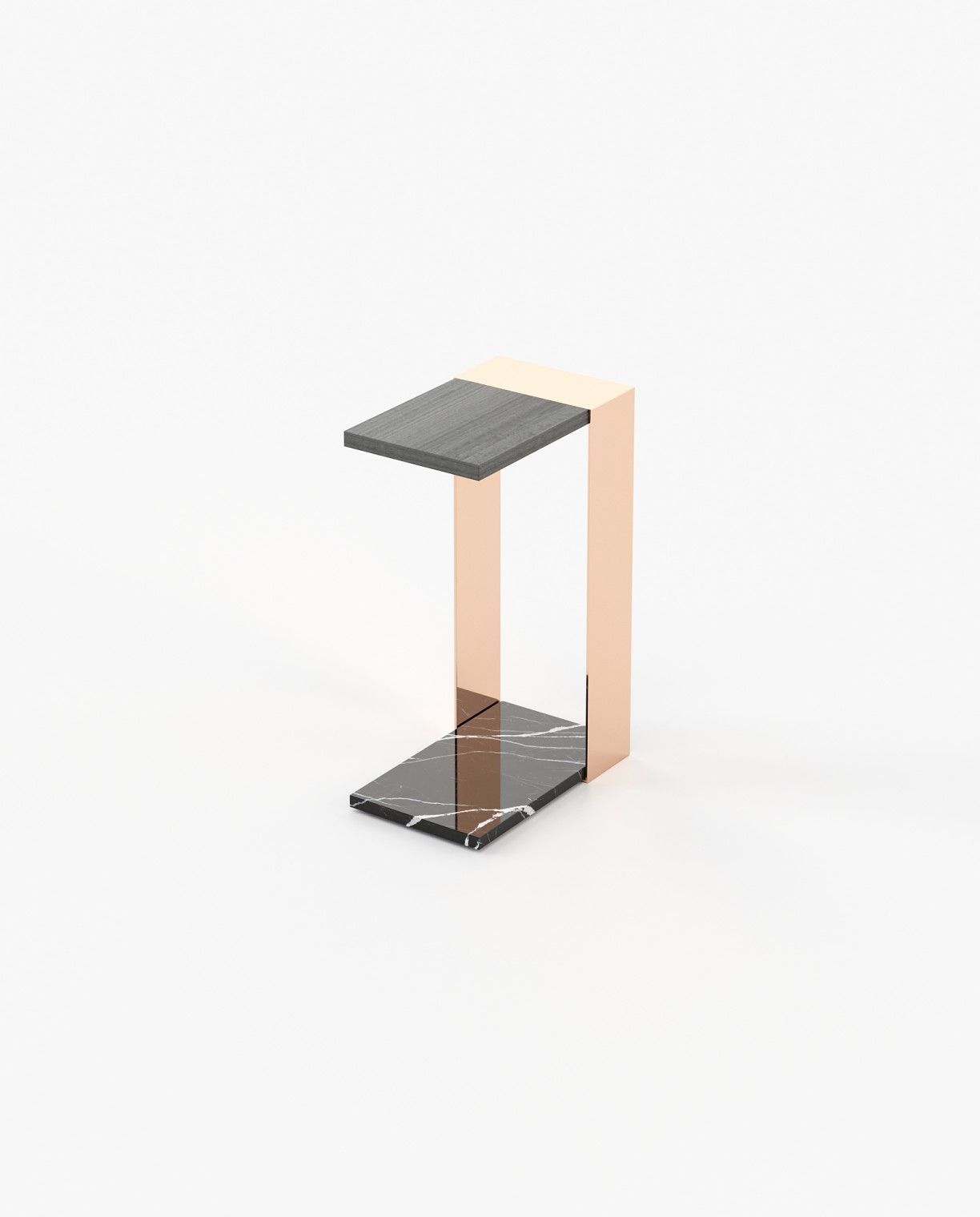 Laskasas POPPI Nest & Side Table Grey Eucalyptus Veneer Matte - Araco Interiors