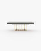 Laskasas PRESTIGE fixed Dining & Bar Table Grey Eucalyptus Veneer Matte - Araco Interiors