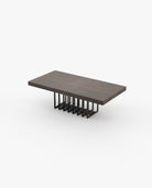 Laskasas PRESTIGE fixed Dining & Bar Table Smoked Eucalyptus Veneer Matte - Araco Interiors