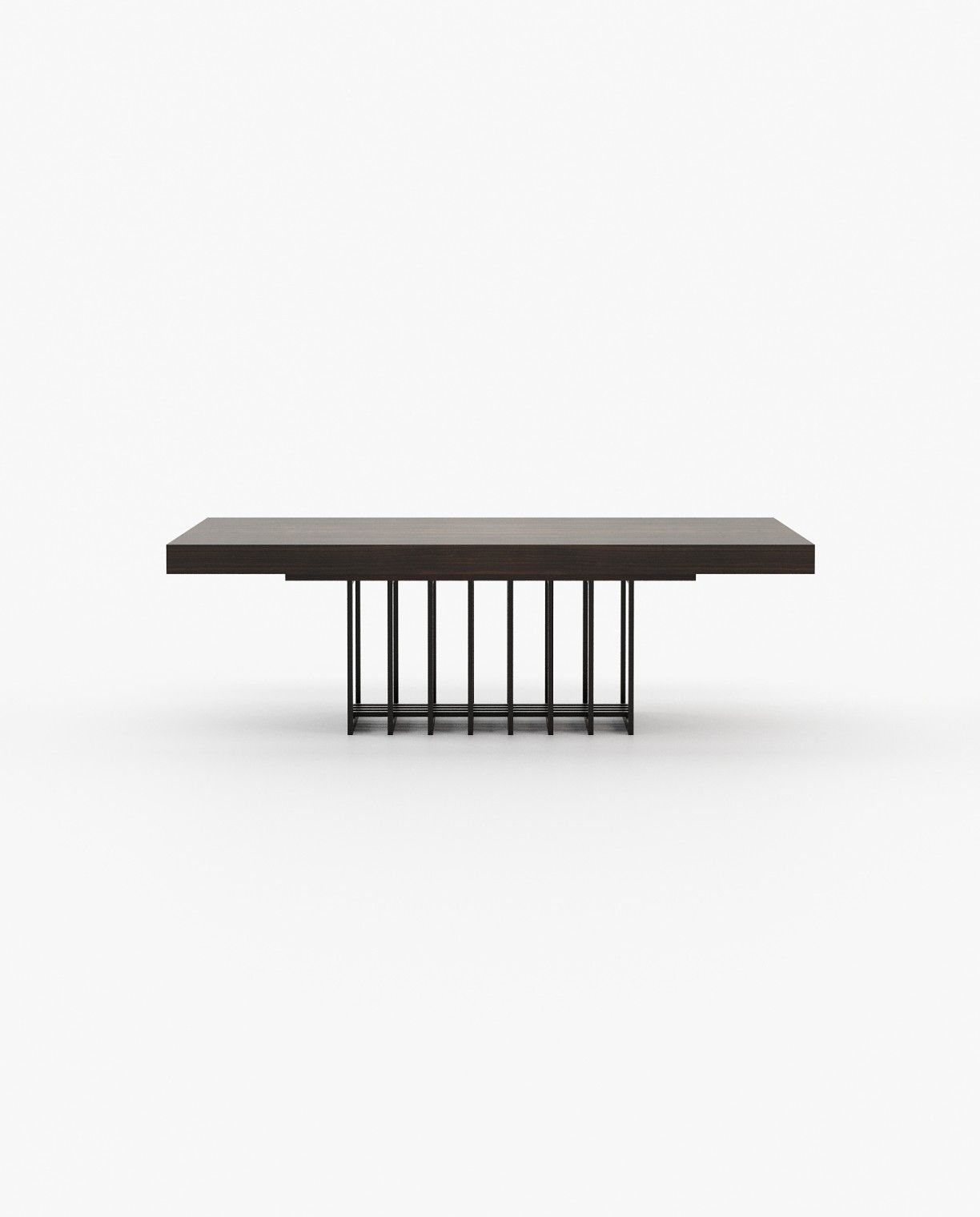 Laskasas PRESTIGE fixed Dining & Bar Table Smoked Eucalyptus Veneer Matte - Araco Interiors