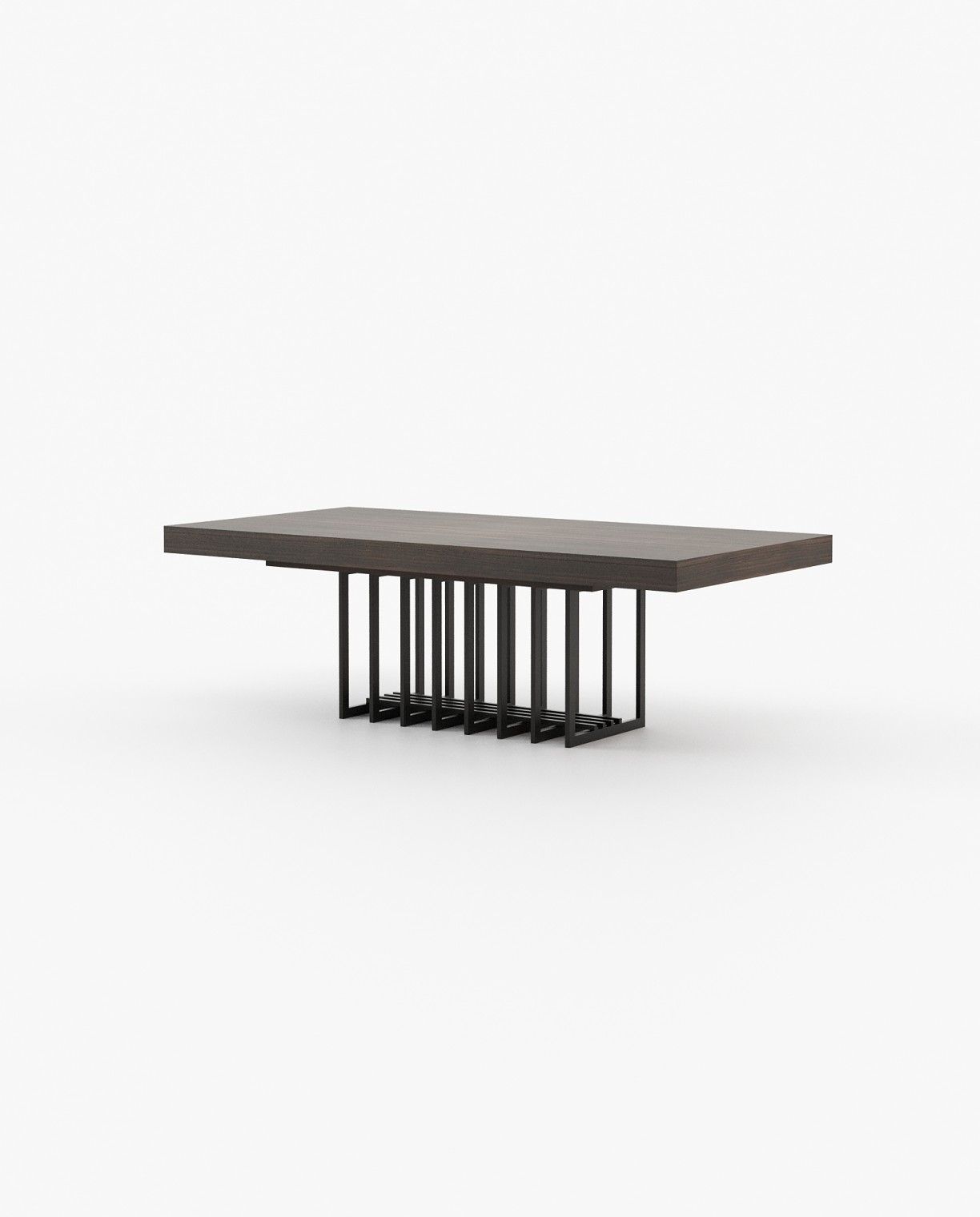 Laskasas PRESTIGE fixed Dining & Bar Table Smoked Eucalyptus Veneer Matte - Araco Interiors