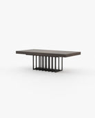 Laskasas PRESTIGE fixed Dining & Bar Table Smoked Eucalyptus Veneer Matte - Araco Interiors