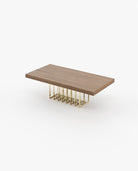 Laskasas PRESTIGE fixed Dining & Bar Table Walnut Veneer Matte - Araco Interiors