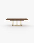 Laskasas PRESTIGE fixed Dining & Bar Table Walnut Veneer Matte - Araco Interiors