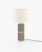 Laskasas QUENTIN Table & Desk Lamp Aged Oak Veneer Matte - Araco Interiors