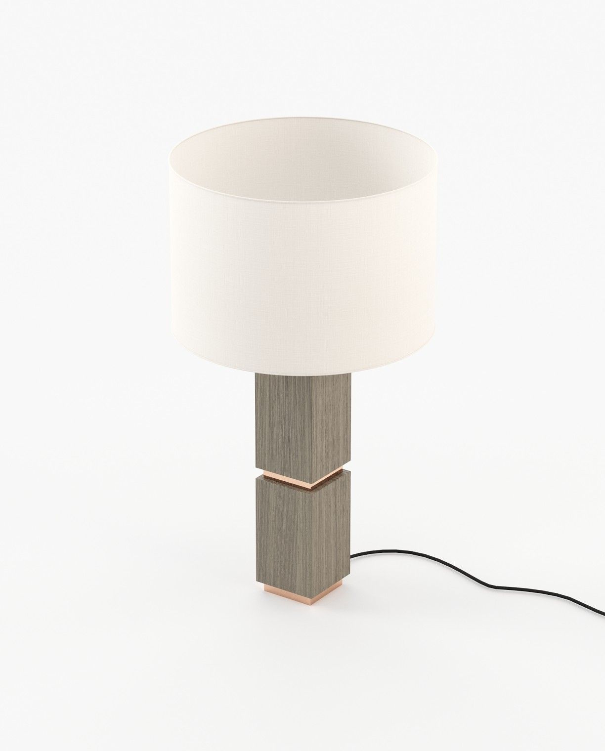 Laskasas QUENTIN Table & Desk Lamp Aged Oak Veneer Matte - Araco Interiors
