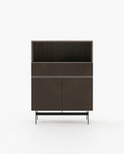 Laskasas RALPH Bar Cabinet Aged Oak Veneer Matte - Araco Interiors