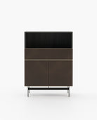 Laskasas RALPH Bar Cabinet Grey Eucalyptus Veneer Matte - Araco Interiors