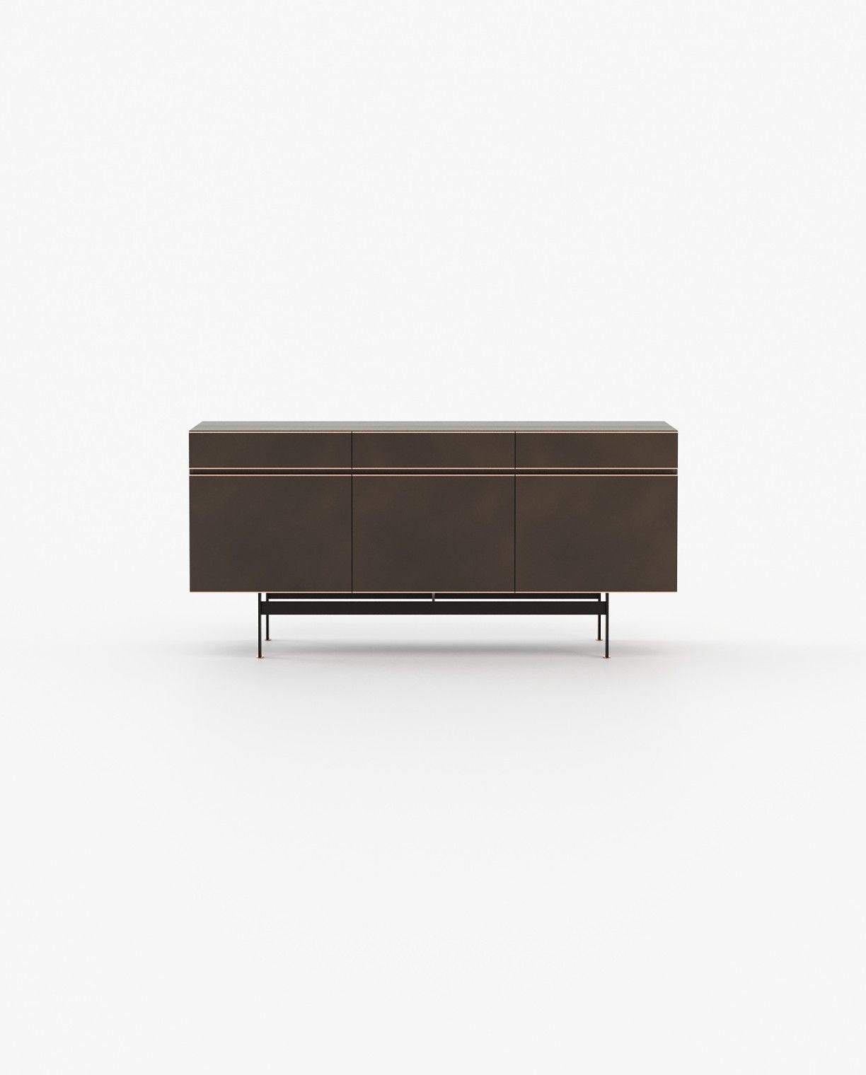 Laskasas RALPH Sideboard Grey Eucalyptus Veneer Matte - Araco Interiors